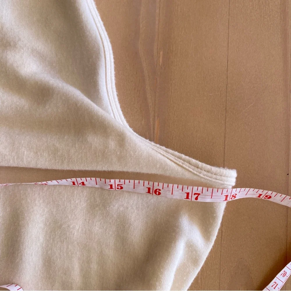 Rag & Bone Sydney Tank Dress Size M Cream Backless Maxi Slits The Row Inspired